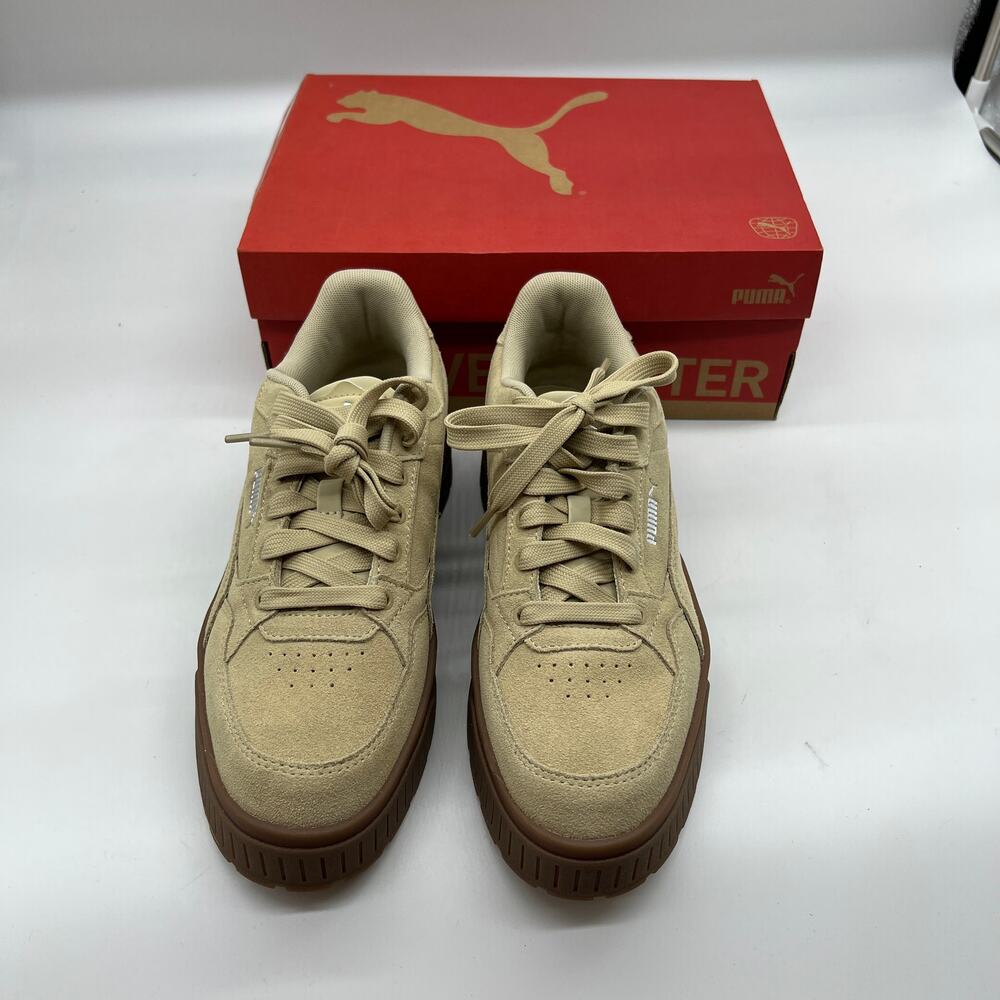 Puma Tan Sneakers with Brown Soles Women US Size 10